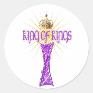 Pegatina Redonda Reyes de Reyes