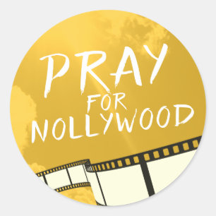 Pegatina Redonda Reza por Nollywood