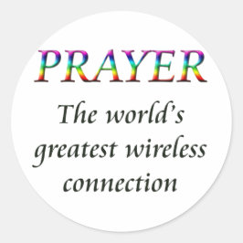 PEGATINA REDONDA REZAR