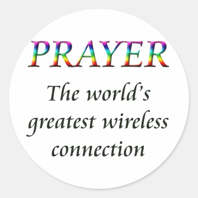 PEGATINA REDONDA REZAR (Anverso)