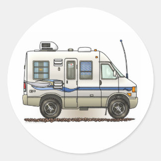 Pegatina Redonda Rialta Winnebago Camper RV