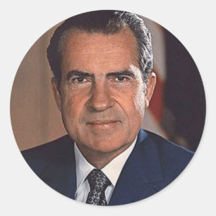 Pegatina Redonda Richard M. Nixon 37