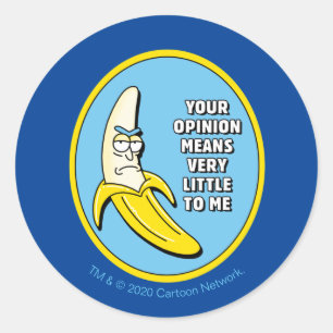 Pegatina Redonda RICK AND MORTY™   Banana Rick Badge