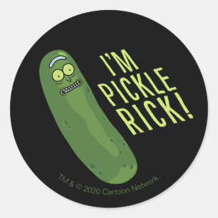 Pegatina Redonda RICK AND MORTY™   Girar La Polla