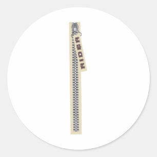 Pegatina Redonda Rider Zipper