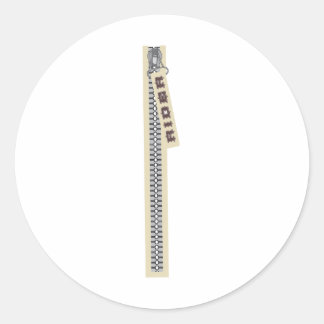 Pegatina Redonda Rider Zipper