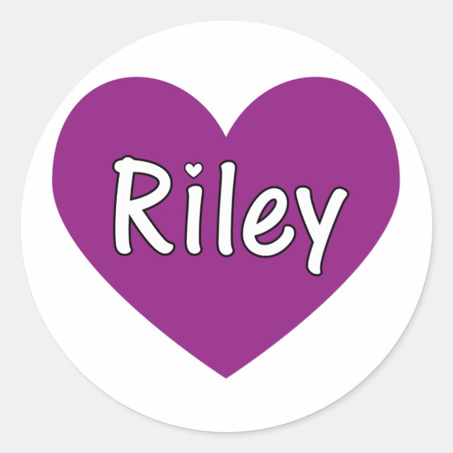 Pegatina Redonda Riley (Anverso)