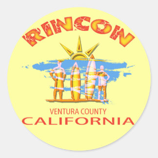 PEGATINA REDONDA RINCON BEACH