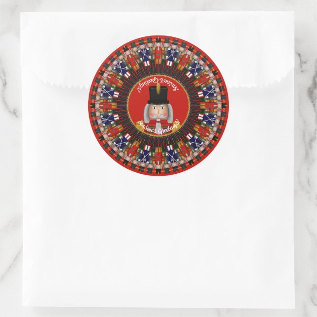 Pegatina Redonda Ring-Photo-Pegatinas Nutcracker Classic Round Stic (Bolso)