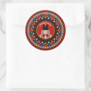 Pegatina Redonda Ring-Photo-Pegatinas Nutcracker Classic Round Stic