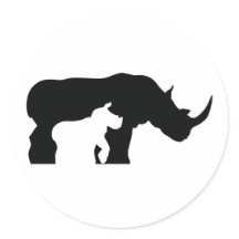 Rinoceronte blanco y negro