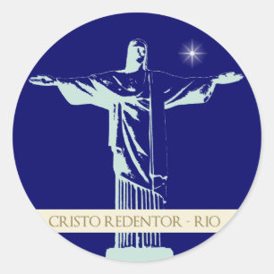 Pegatina Redonda Río de Janeiro