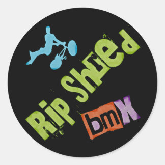 Pegatina Redonda Rip Shred BMX