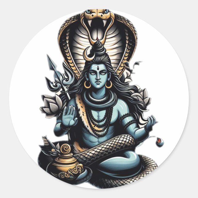 Pegatina Redonda Rise of the Serpent Lord" (Anverso)