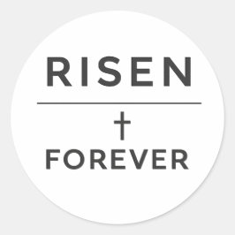 Pegatina Redonda Risen + Forever Sticker 