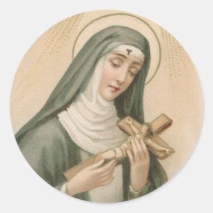 Pegatina Redonda Rita de Cascia (M 015)