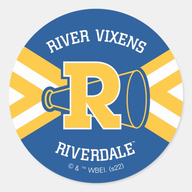 Pegatina Redonda River Vixens Cheer Uniform (Anverso)