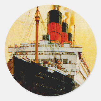 Pegatina Redonda RMS Berengaria