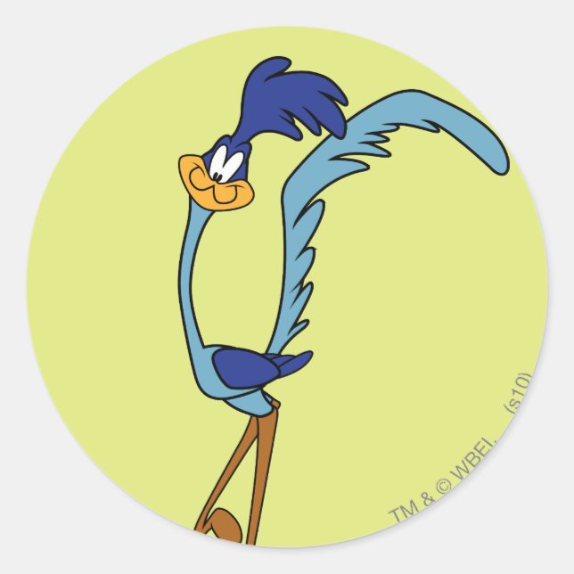 Pegatina Redonda ROAD RUNNER™ Color (Anverso)