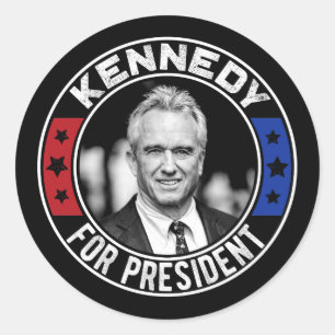 Pegatina Redonda Robert Kennedy, Jr. para el Presidente 2024