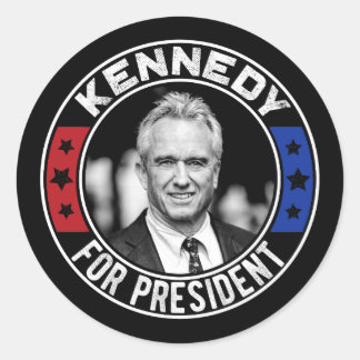 Pegatina Redonda Robert Kennedy, Jr. para el Presidente 2024