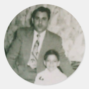 Pegatina Redonda Robert y unc