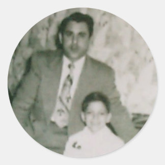 Pegatina Redonda Robert y unc