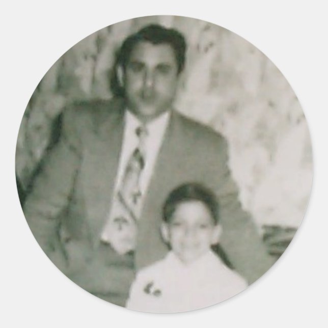 Pegatina Redonda Robert y unc (Anverso)