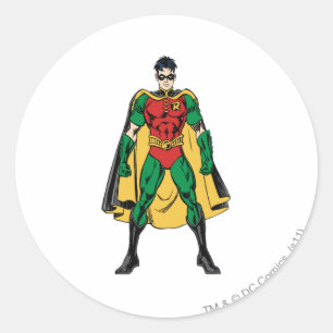 Pegatina Redonda Robin Classic Stance