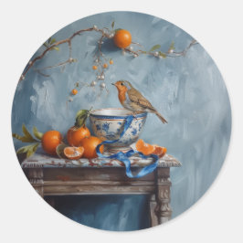 Pegatina Redonda Robin - Pegatinas redondos para Stationery