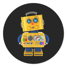 Robot de juguete con aspecto inocente