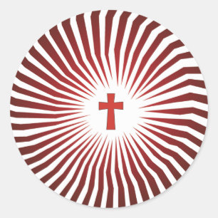 Pegatina Redonda Rocas de Dios - Gear de rock cristiano