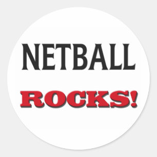 Pegatina Redonda Rocas de Netball