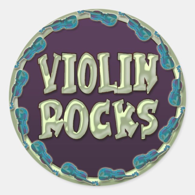 PEGATINA REDONDA ROCAS DE VIOLÍN (Anverso)