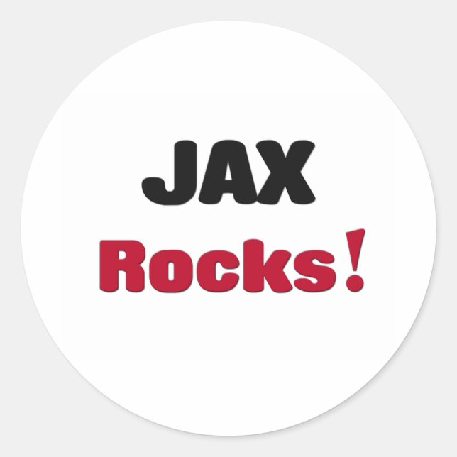 Pegatina Redonda Rocas Jax (Anverso)