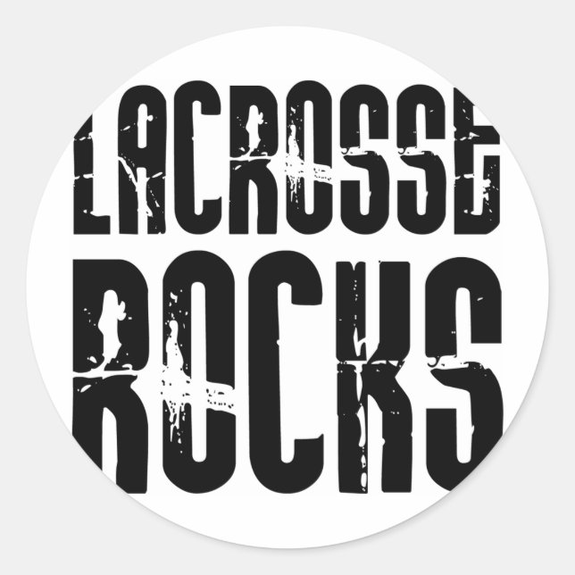 Pegatina Redonda Rocas Lacrosse (Anverso)