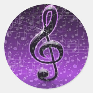 Pegatina Redonda Rocas moradas!_