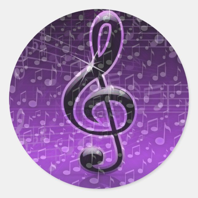 Pegatina Redonda Rocas moradas!_ (Anverso)