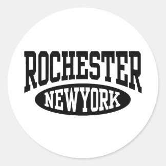 Pegatina Redonda Rochester New York