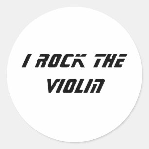 Pegatina Redonda Rocío el violín