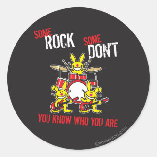 Pegatina Redonda Rock