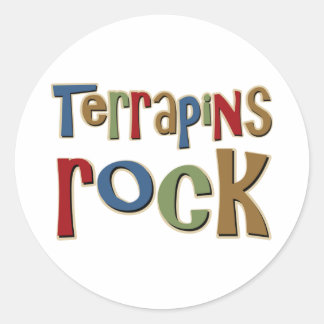 Pegatina Redonda Rock de los Terrapins