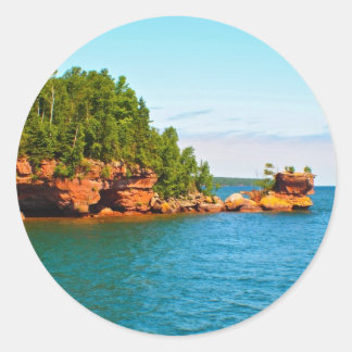 Pegatina Redonda Rock de luna de miel