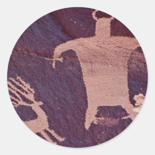 Pegatina Redonda Rock de periódico, Utah, EE.UU.