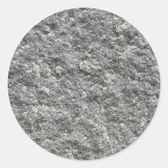Pegatina Redonda Rock de piedra (Anverso)