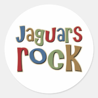 Pegatina Redonda Rock jaguar