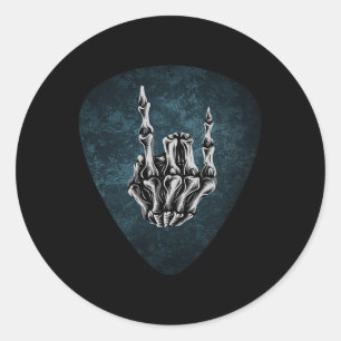 Pegatina Redonda Rock on Band Tees For Women Rock and Rols For Me