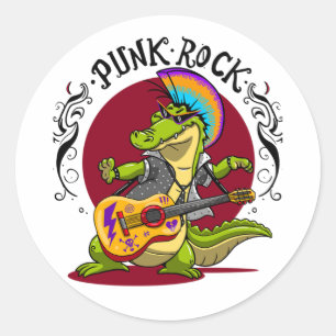 Pegatina Redonda Rock punk