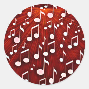 Pegatina Redonda Rock & Roll_