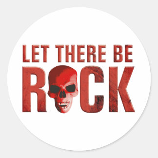 Pegatina Redonda rock there let skull habla